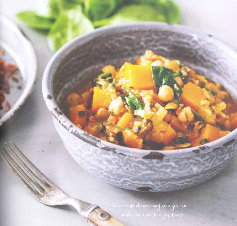 Chickpea Curry With Pumpkin And Baby Spinach Recipe Cook Eastlife