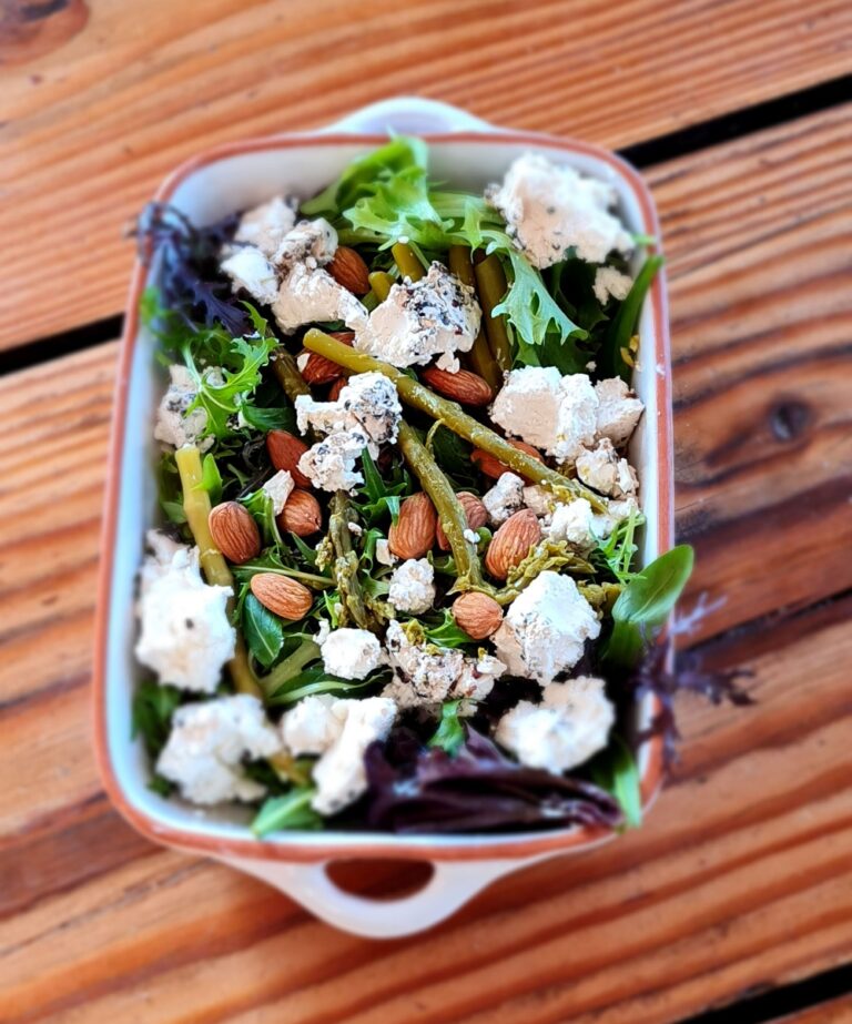 Spring Herbed Goat Cheese Salad