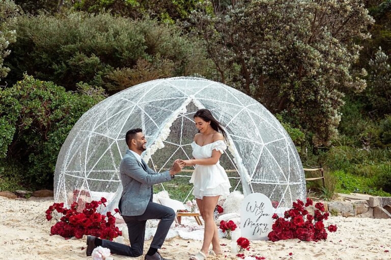 How he popped the question