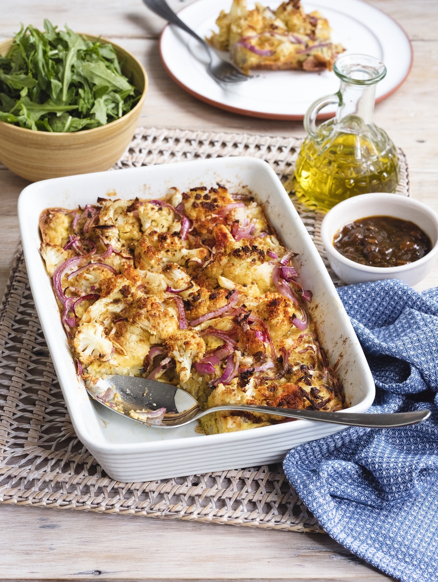 Easy Cauliflower And Red Onion Bake - Eastlife