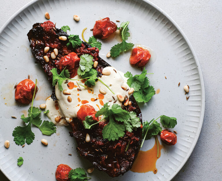 Moroccan Baked Aubergine