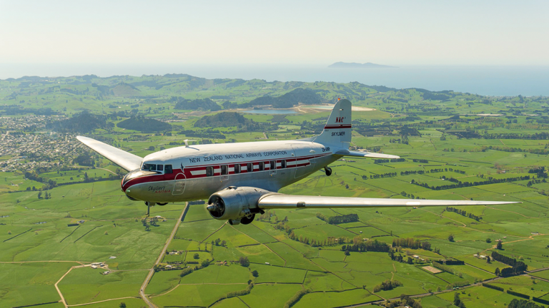 Soaring on Air Chathams’ Mighty Warbird!